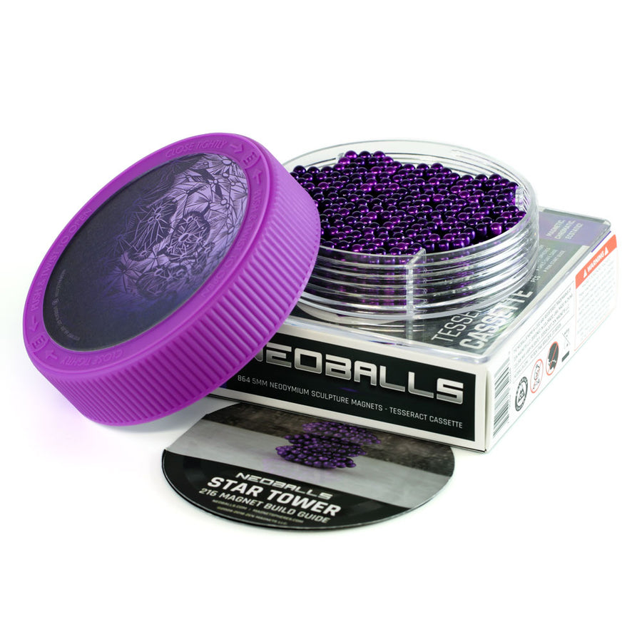 Tesseract Cassette: 864 Purple Neoballs Tesseract Cassette: 864 Purple Neoballs