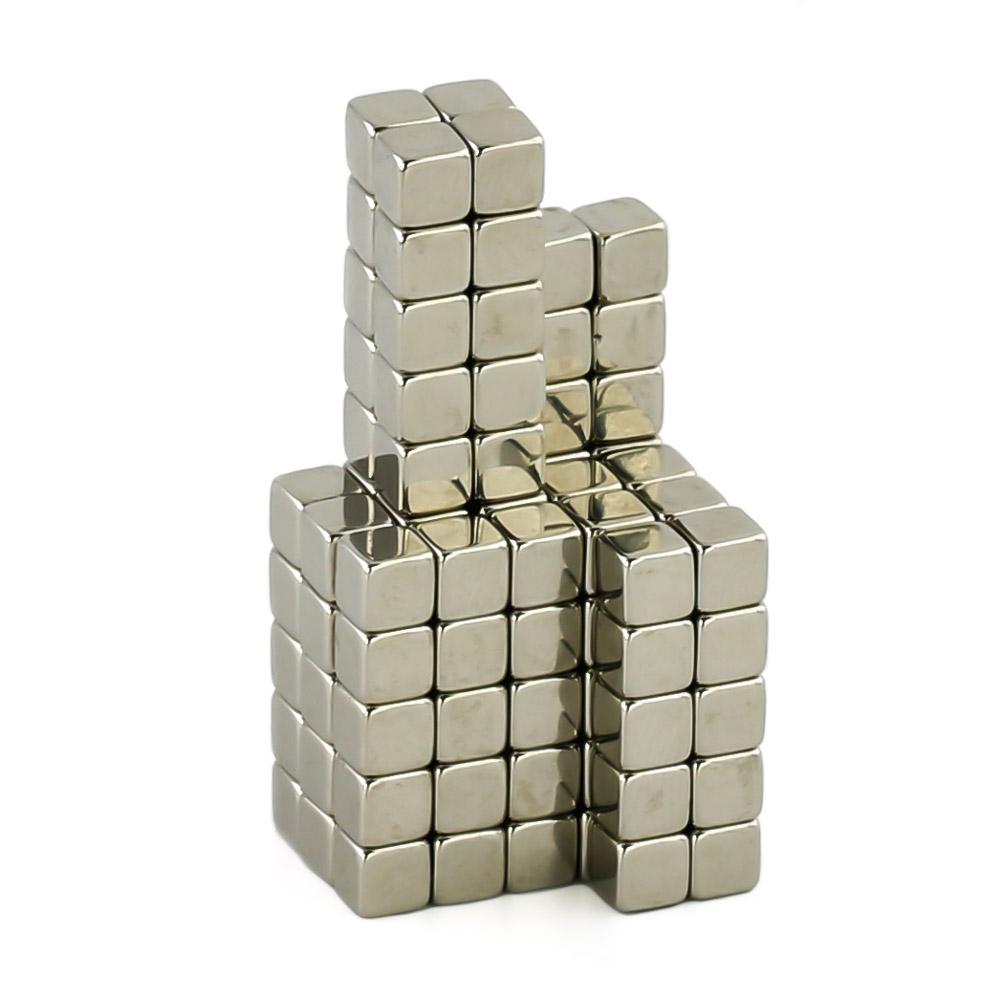 Neto Cube 125 Set: Nickel Neo Cubes 4mm | Neoballs Marketplace by Zen Magnets