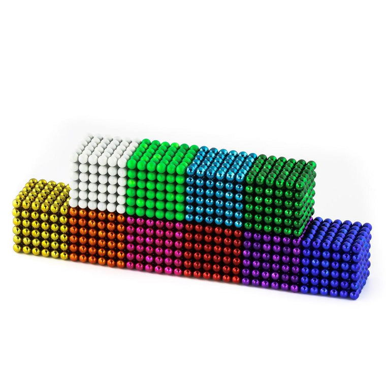 18 Hex: White Neoballs 5mm Magnetic Balls | Neoballs by Zen Magnets