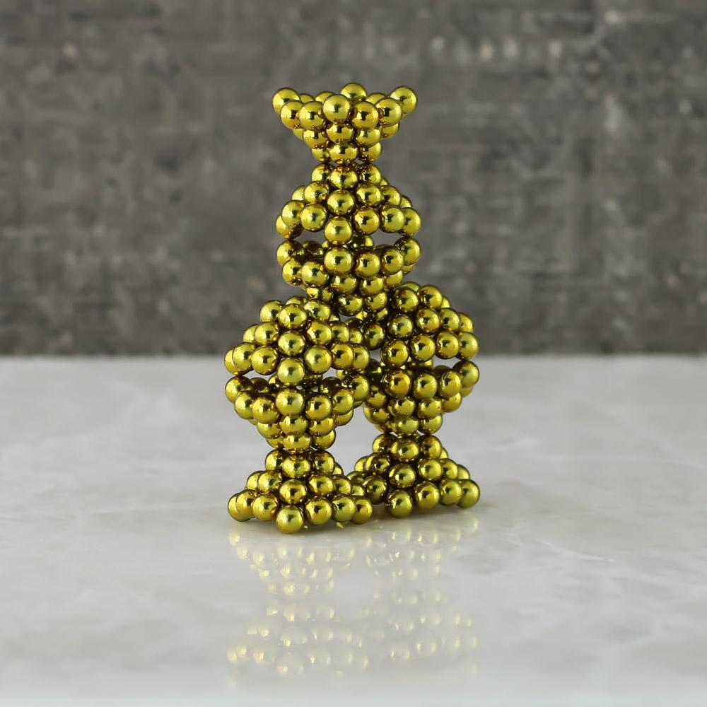 Golden BuckyBalls 216 Super Strong Magnetic Balls - Magnets By HSMAG